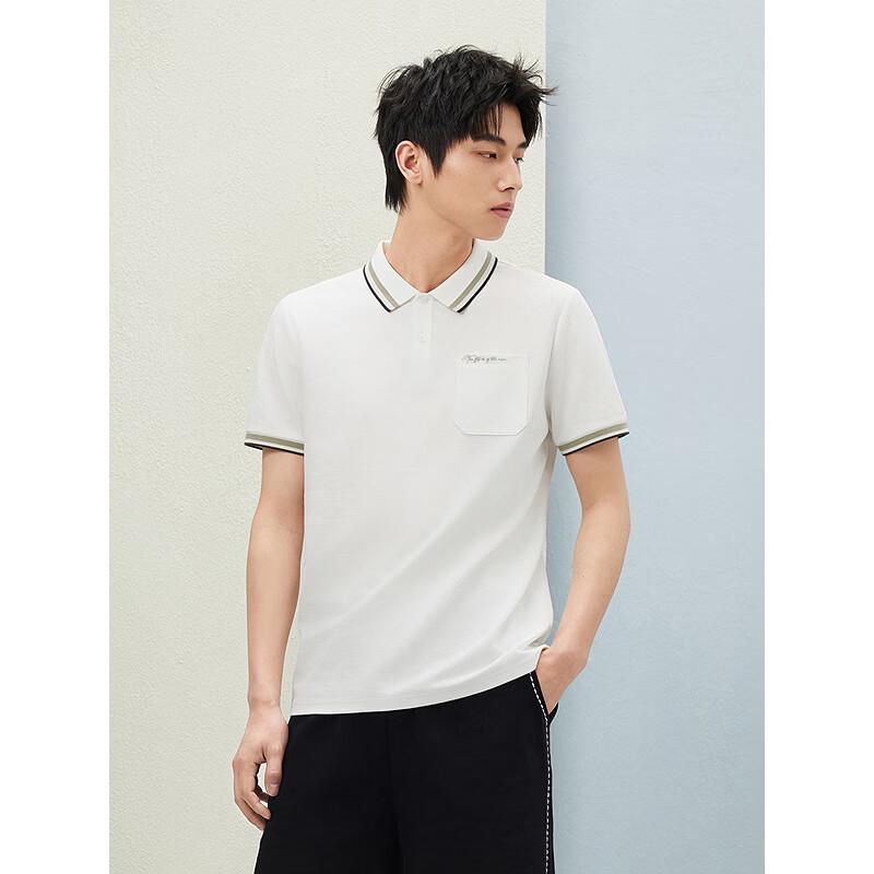 GXG Men's Two-Tone Contrast Polo Shirt