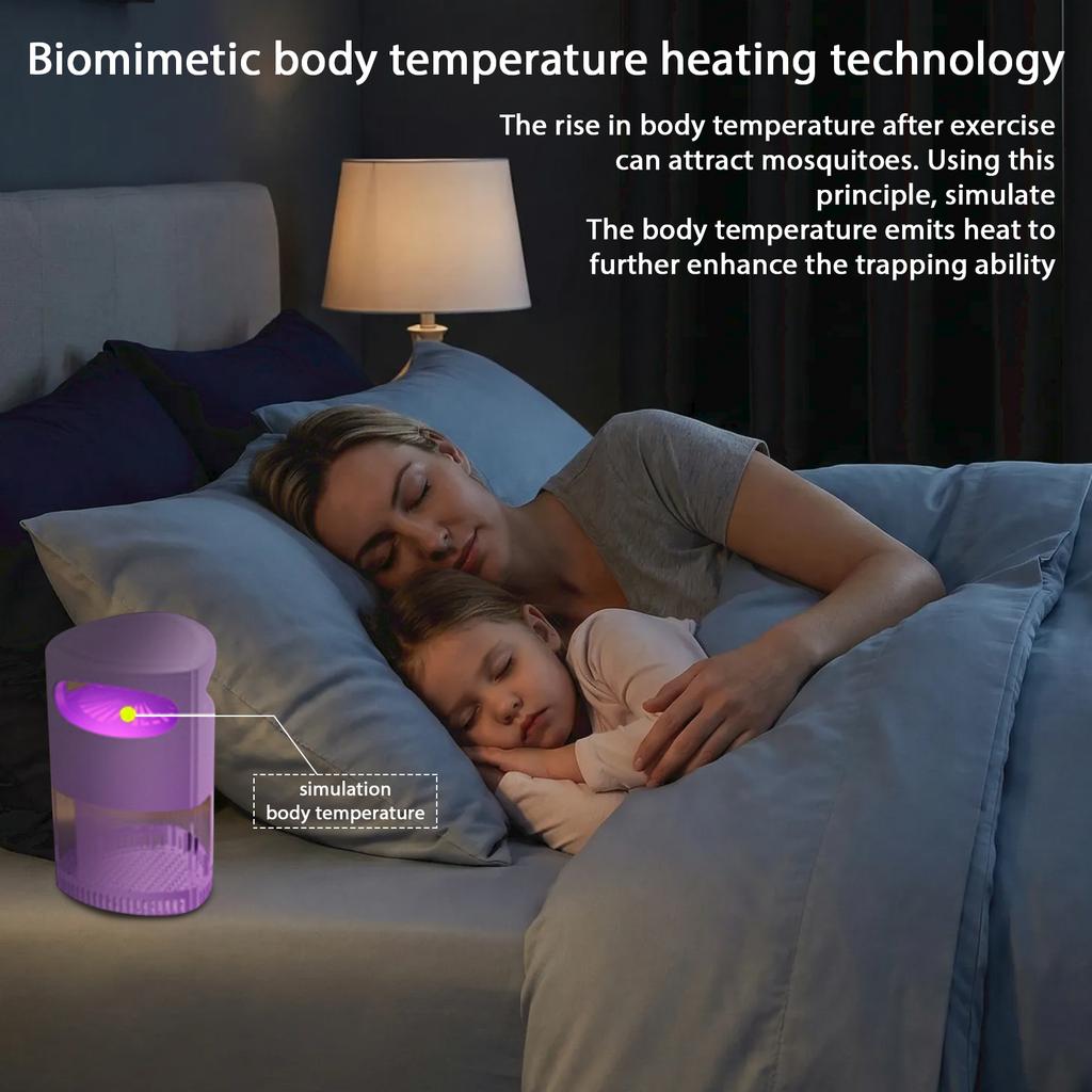 USB Mosquito Trap Automatic Insect Killer Electronic Mosquito Lamp Indoor Mosquito Catcher Light Wave Mosquito Repellent Device