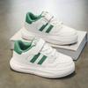 Boys' White Sneakers: Skate and Sport Casual Shoes for Kids