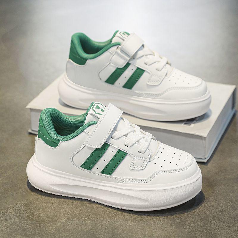 Boys' White Sneakers: Skate and Sport Casual Shoes for Kids