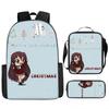 Luxury Novelty Peculiar Cool Anime Cartoon 3D Print 3pcs/Set pupil School Bags Laptop Daypack Backpack Lunch bag Pencil Case
