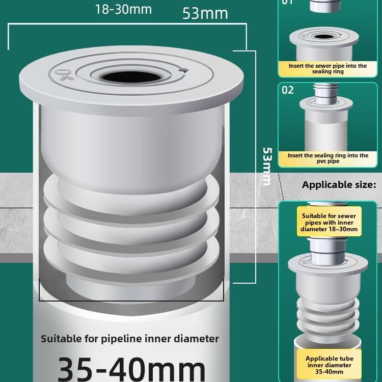 Durable Drains and Floor Deodorization Silicone Core Anti-odor Seal Plugging Cover Anti-insect for Wash Basin, Keep Clean