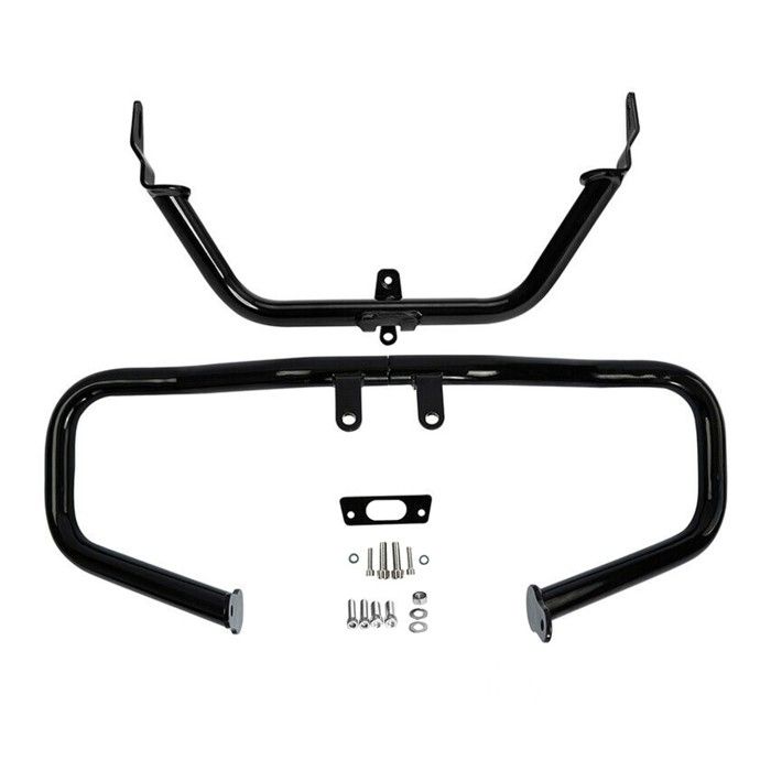 Engine Protection Bar Compatible with Harley Davidson Road Glide Special 15-23 Cylinder Guard Craftride CH6 Black