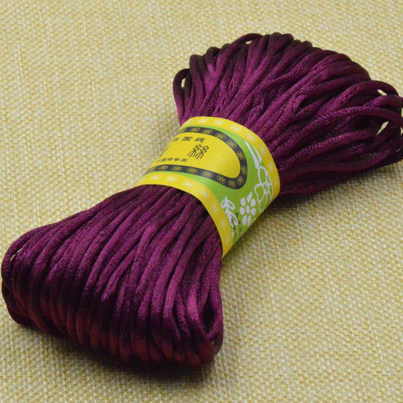 Line 5 Chinese Knot Wire, Bracelet Jewelry Accessories Braided Rope Diy Handmade Material Silk 20 Meters Per Tie