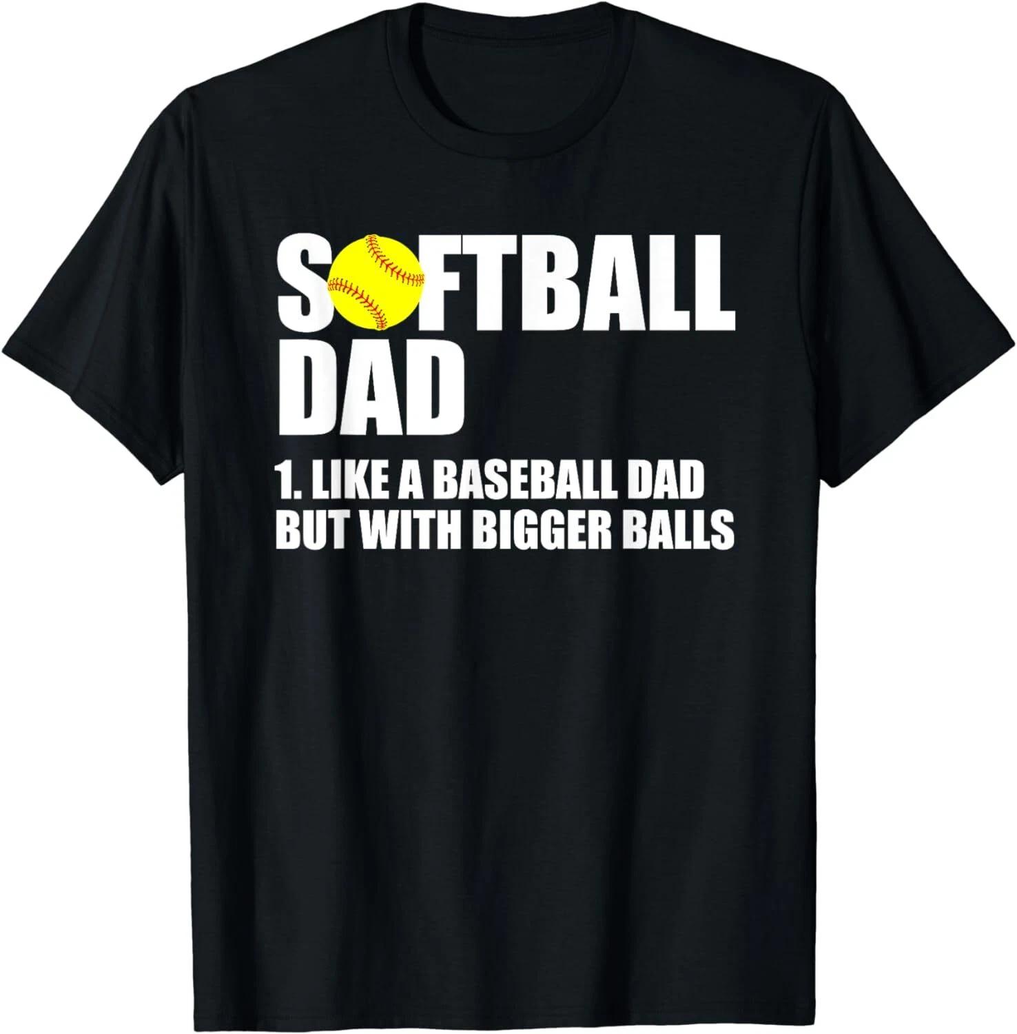 Softball Dad Definition Funny Unisex T-Shirt S