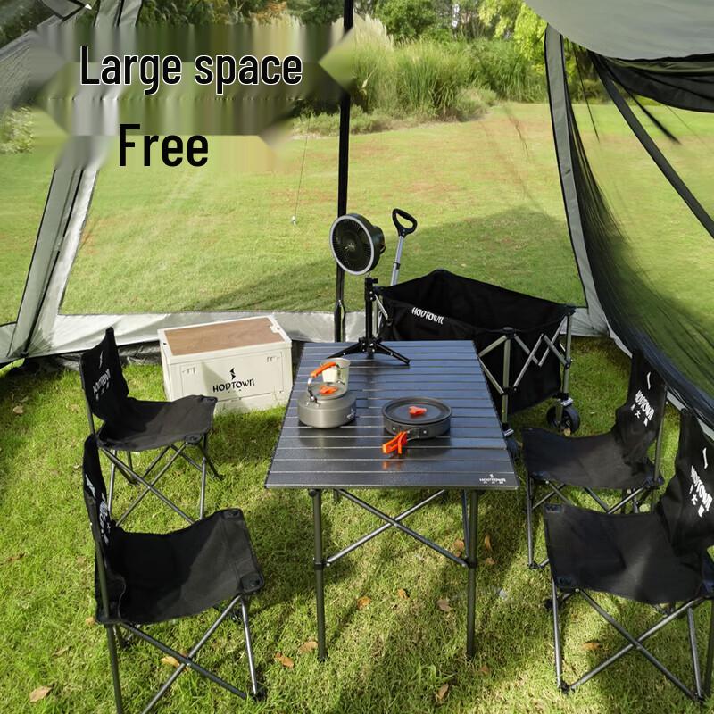 Hexagonal Outdoor Camping Canopy with Detachable Mosquito Net