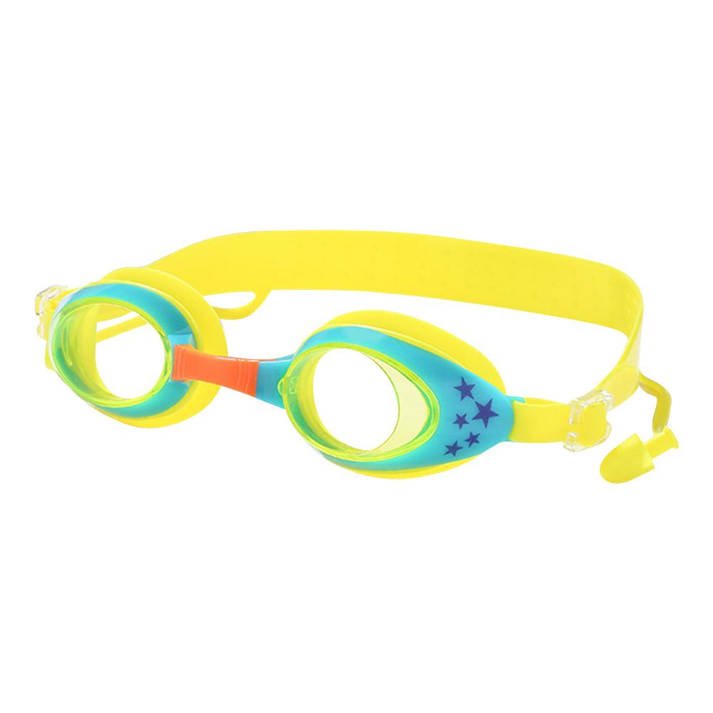 Children Silicone Swimming Goggles Waterproof Anti-fog Eye Protection Swim Eyewear With Earplugs