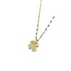 New Opal Happiness Four-Leaf Clover Necklace Pendant Temperament Women'S Collarbone Chain Jewelry