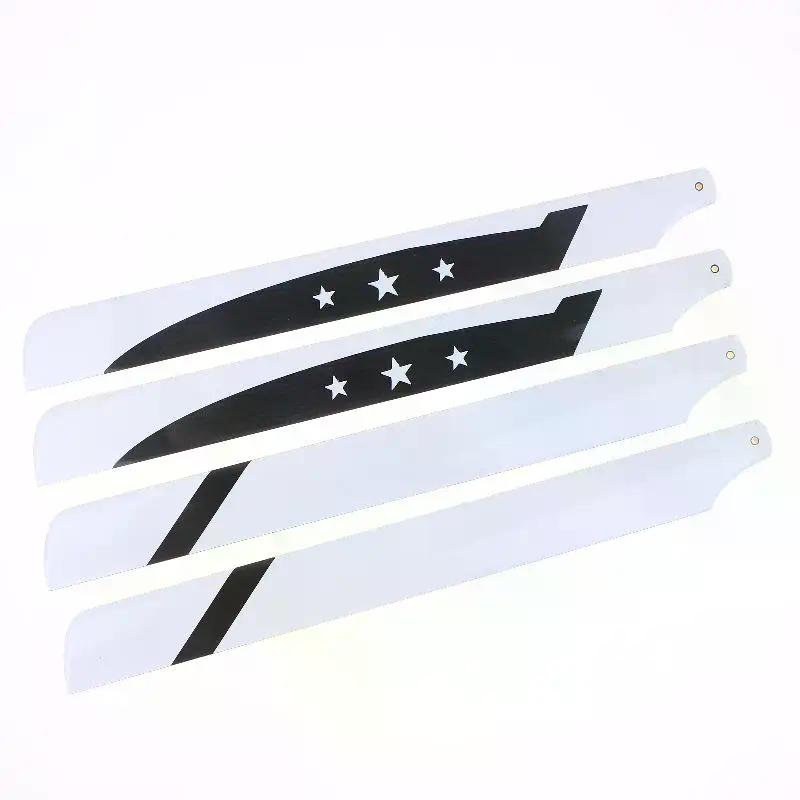 For 450 Series RC Helicopter Glass Carbon Main Rotor Blade Replacement Parts DIY RC Helicopter Propeller Accessories 1Pair