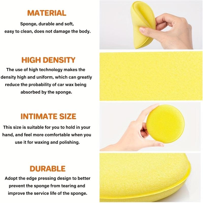24pcs Foam Car Wax Applicator Pad Foam Applicator Pads Detailing Round 4 Inch Polishing Sponges for Car Wax Applicator Pad