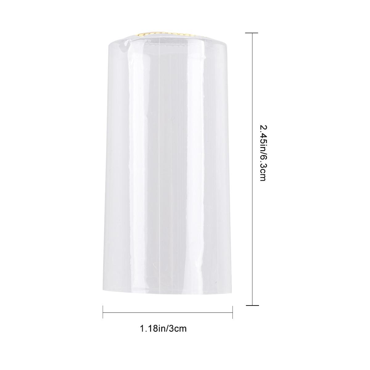 100pcs Red Wine Bottle Sealing Film Heat Shrink Caps For Wine Making Bung Stopper Bottle Capsules Sleeves Sealing Cap прозрачный