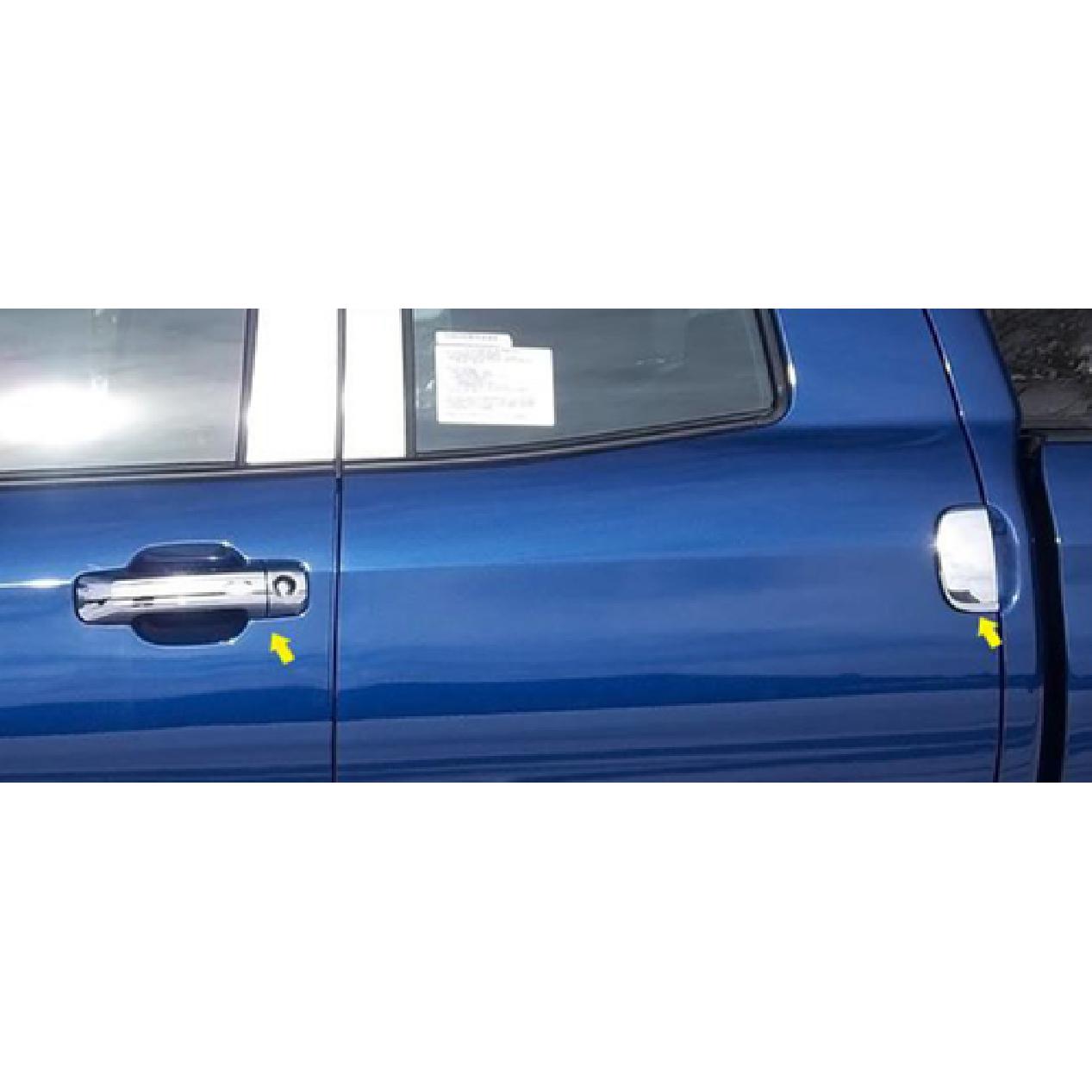 ABS Chrome Door Handle Lid Cover Trim For 2007- Toyota Tundra 4-Door 6pcs