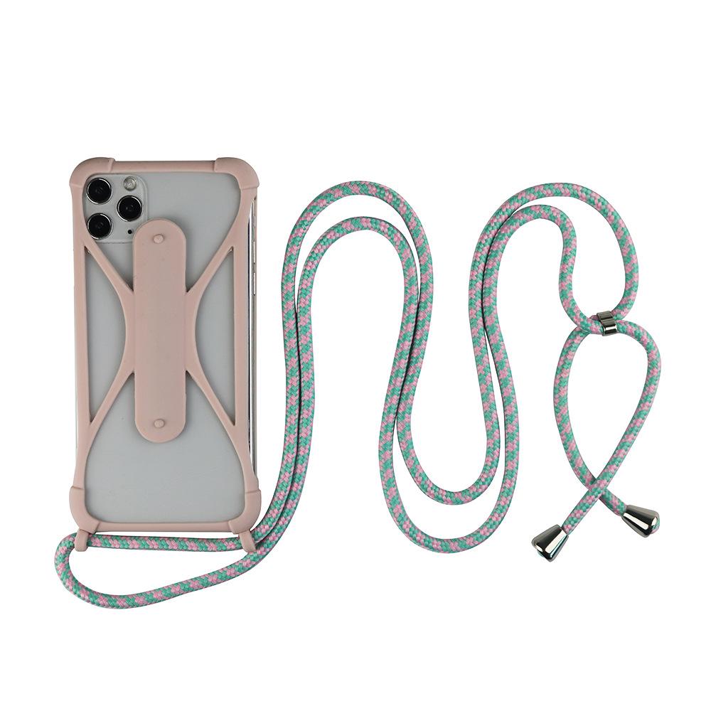 Universelle Umhängetasche aus Silikon mit Lanyard und Fallschutz an vier Ecken