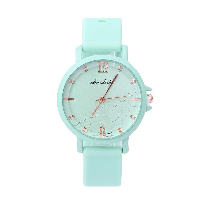 Candy Color Silicone Belt Casual Women S Watch Fashionable Cute Small Fresh Student Quartz Watch Women