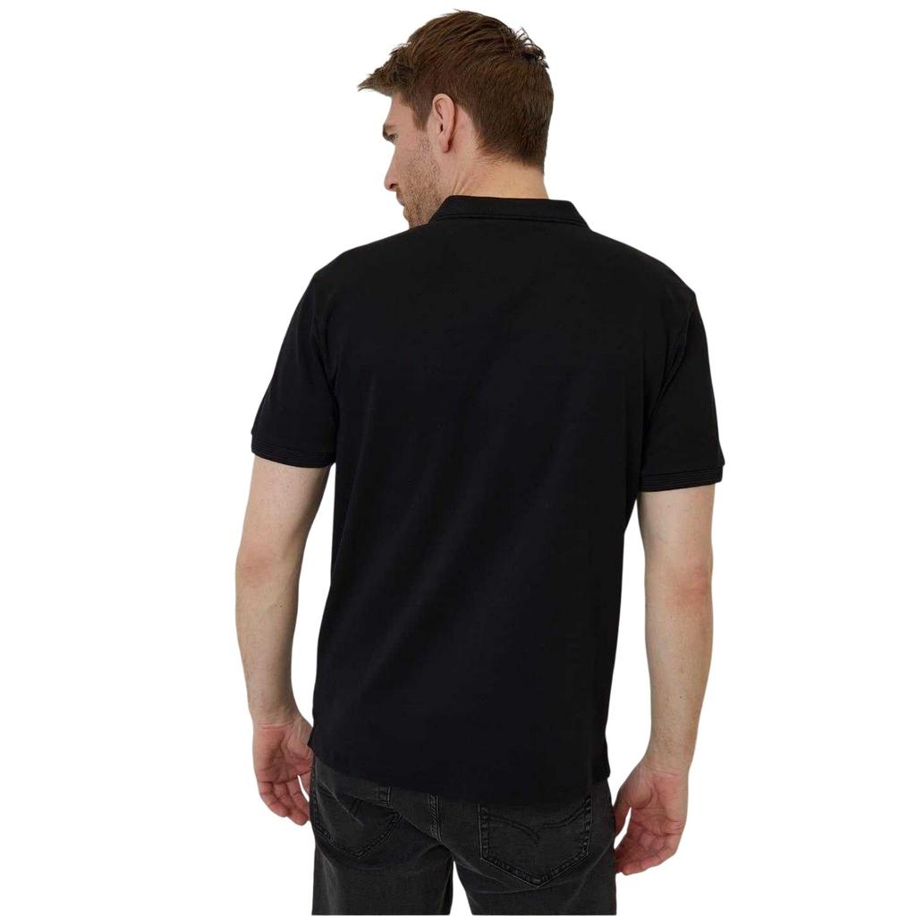 Polo da uomo a maniche corte arrotolate, regular, consumata