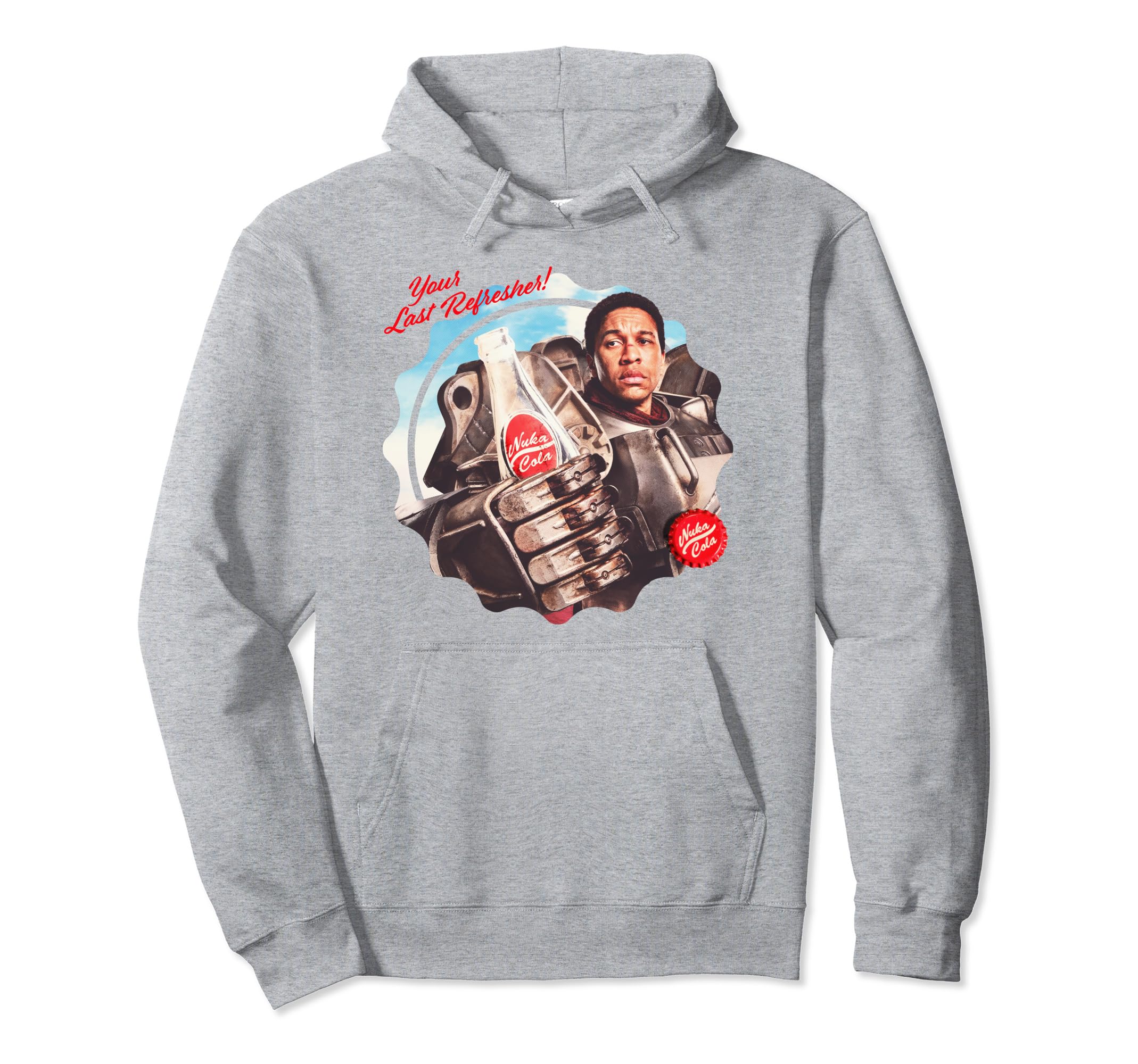 Fallout - Реклама Nuka Cola в стиле ретро. Толстовка с капюшоном