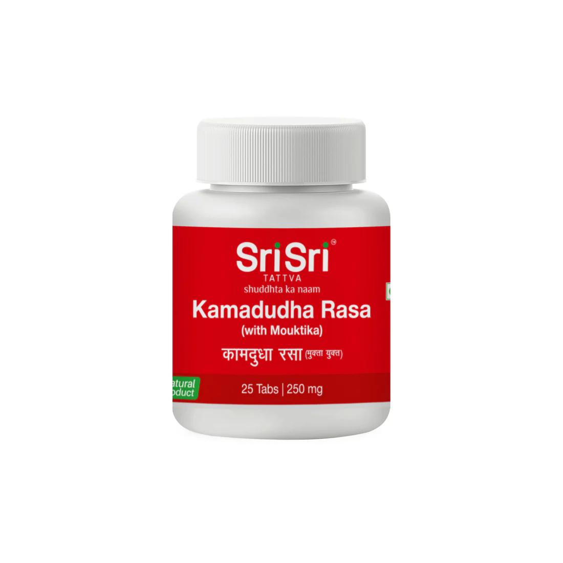 

Kamadudha Rasa - Gastritis & Hyperacidity disorders, 25 Tabs | 250 mg Pack = 25 Tabs