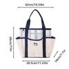 Foldable Handheld Mesh  Beach Bag Breathable Swimming Handbag Portable Toiletry Tote Bag  Travel