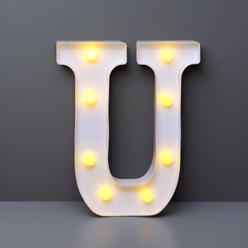 22cm LED Letter & Number Lights for Events - Perfect for Birthdays & Proposals.