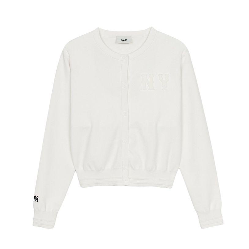 

New MLB Basic New York Yankees Knitwear Women s White 3FKCB0251-50IVS S