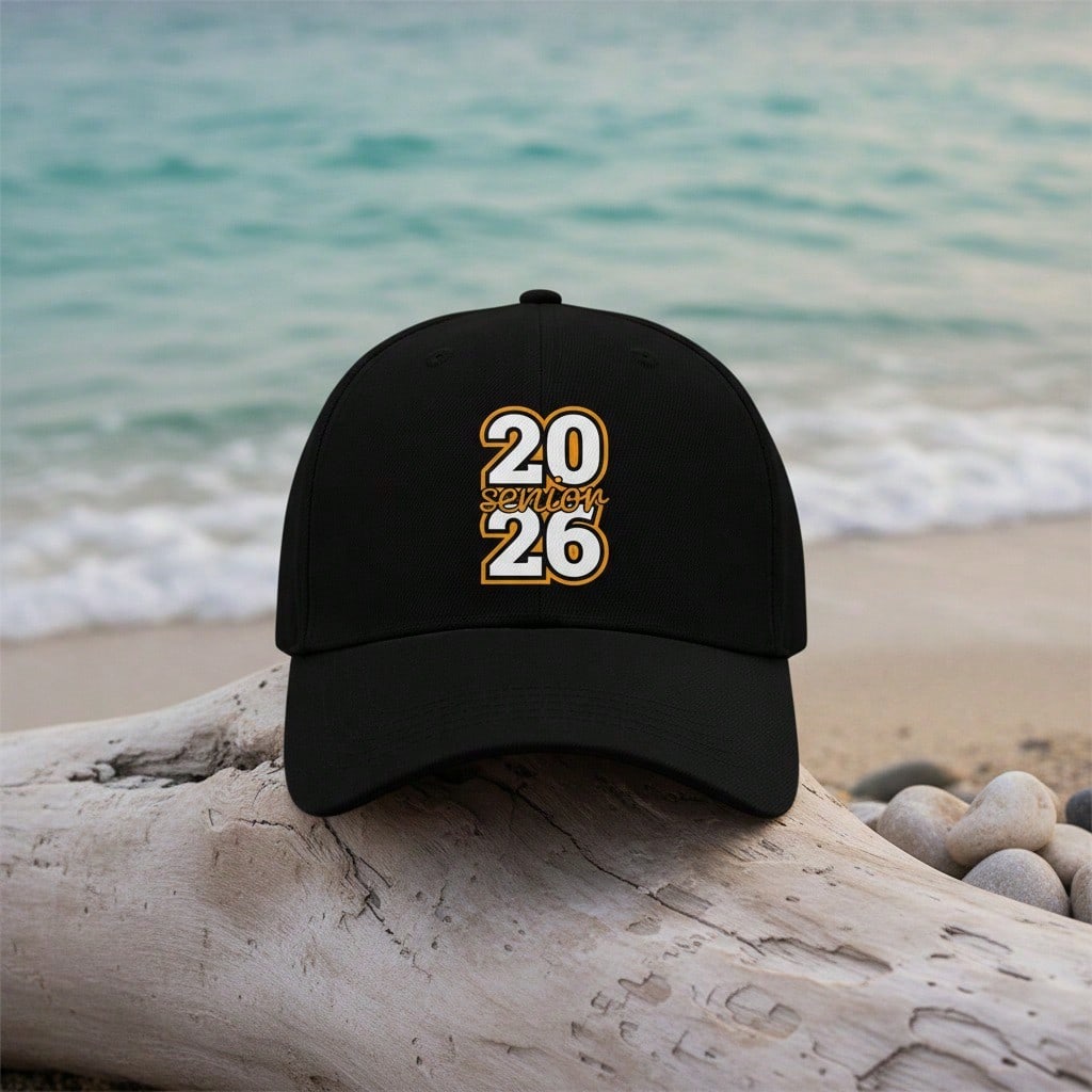 [Graduation Baseball Cap] 2026 Senior Print Unisex Adjustable Polyester Breathable Lightweight Casual Daily Wear Baseball Hat -  Gift For