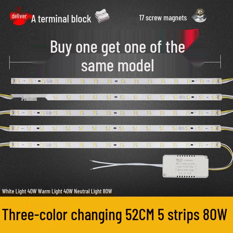 Dimmable LED Ceiling Light Panel: Dual/Triple Color Light Board & Bar