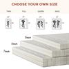 Mattress 140x200, Height 13cm, Ergonomic Cold Foam Mattress, Fabric with Soft Surface, Medium Firmness