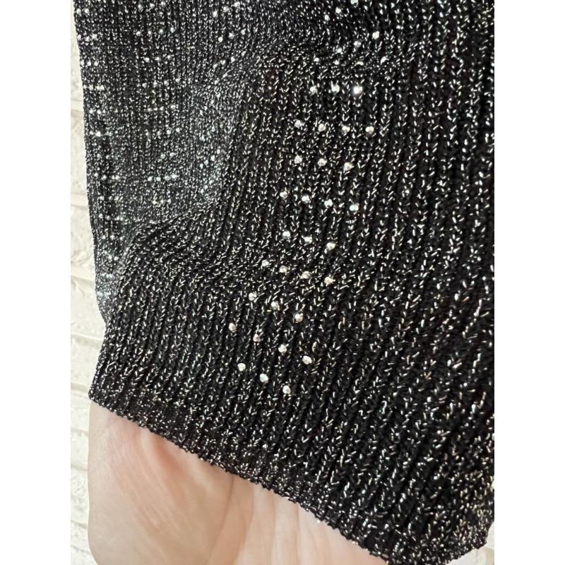 Women's Diamond Camisole Tank Tops Women's Vest Loose Short Sleeveless V-neck Bottoming Shirt