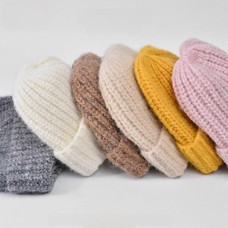 Knit Hat For Women Winter Warmth Windproof Wool Blend Casual Ear Coverage