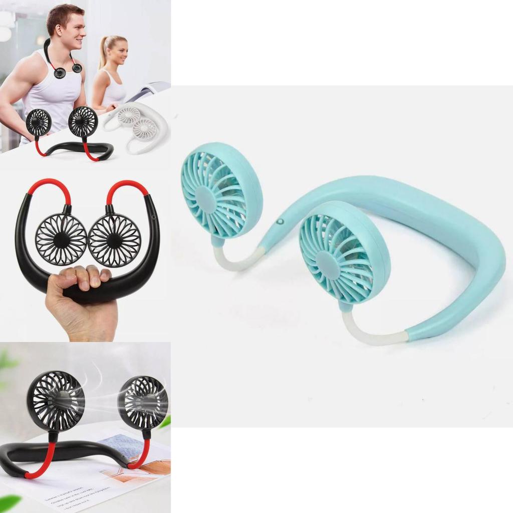 Portable Neck Fan Usb Rechargeable Mini Fan Lightweight Hands-free Design For Hot Days