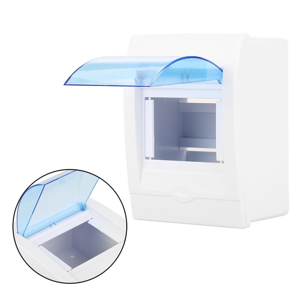 3-4 Ways Distribution Box Plastic Transparent Cove Circuit Breaker Distribution Box Wall Mounted Wall Distribution Box