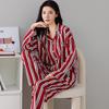 Women's 100% Cotton Long-Sleeve Cardigan Pajama Set - Spring/Autumn Cute Two-Piece Homewear (2025 Style)