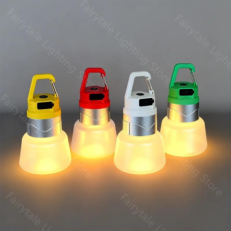 Creative Water Bottle Camping Light Outdoor Hiking Multi Scene Atmosphere Hanging Spotlight Flashlight Portable Camping Lamp