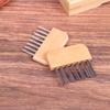 1Pc Wooden Handle Comb Cleaner Delicate Cleaning Removable Hair Brush Comb Cleaner Tool Handle Embeded Tool