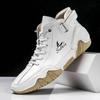 Retro Handmade Leather Men Boots Winter Designer Shoes Man Outdoor Ankle Boots Men Walking Shoes Waterproof High Top Sneakers