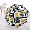 1pc Minions Characters Automatic Open/Close Folding Umbrella, Windproof 8-Rib Construction, Lightweight Travel Umbrella for Women/Men a0903207
