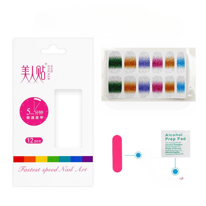 Neue Nail Art Sticker Cartoon Niedliche Zwiebel Rosa Liebe Wasserdichte Nagelaufkleber Vollständiger Aufkleber