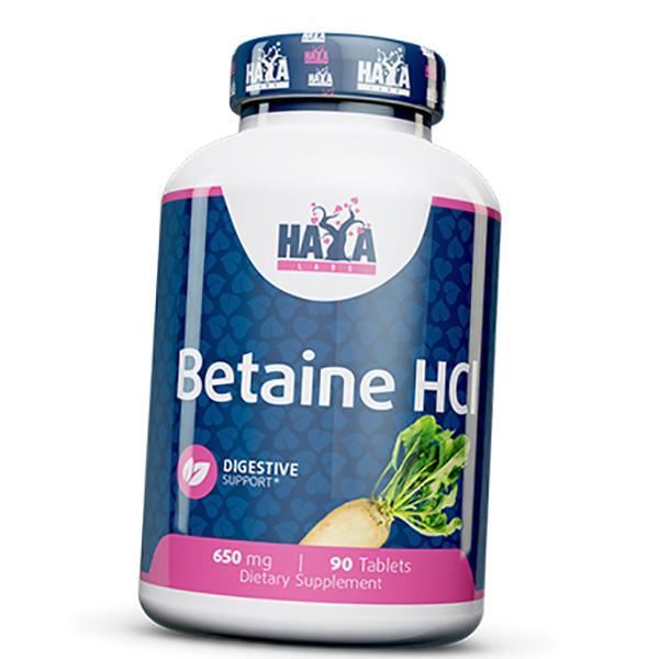 

Бетаїн Гідрохлорид таблетки, Betaine HCL 650, Haya 90таб (72405007) 90tab