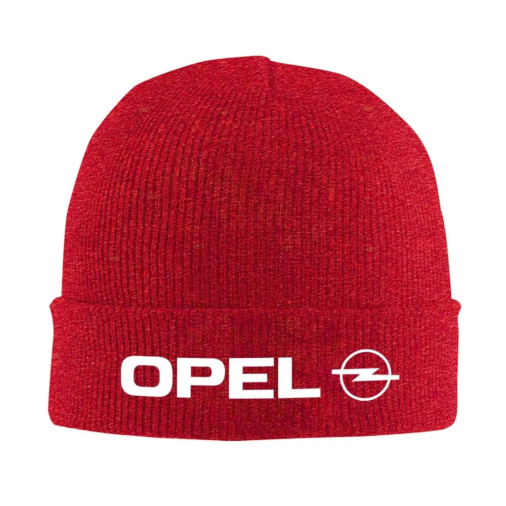 Pletená čepice s logem Opel Dámská Pánská Zimní čepice Akryl Německý výrobce automobilů Teplá čepice
