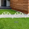 4x Decorative Garden Fences Animal Barrier Fence Butterfly Decor Pet Border Picket for