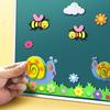 Teaching Aids DIY Magnetic Sticker Rectangular Magnet Blackboard Sticker Portable   Blackboard