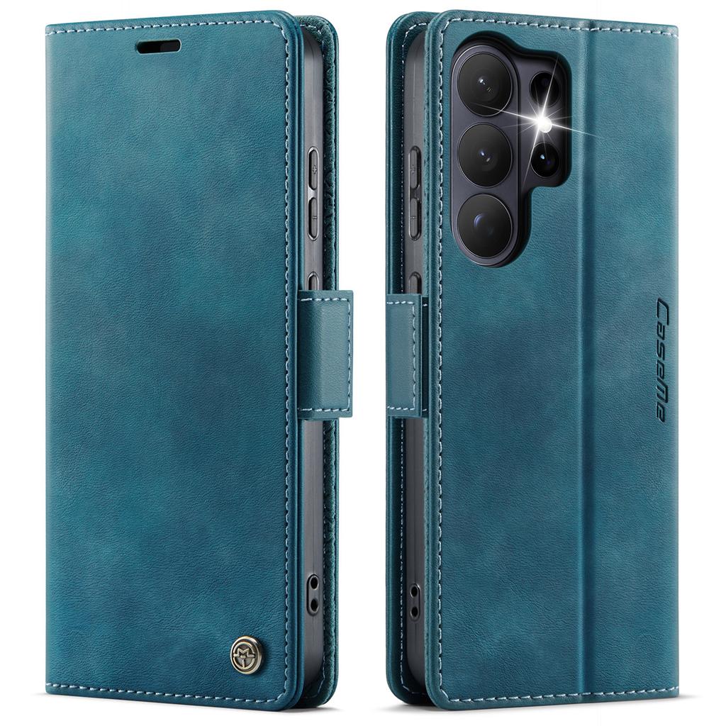 CaseMe Retro Magnetic PU Leather Wallet Phone Case For Samsung Galaxy S26/S26 Plus/S26 Ultra Shockproof Card Holder Pocket Cover