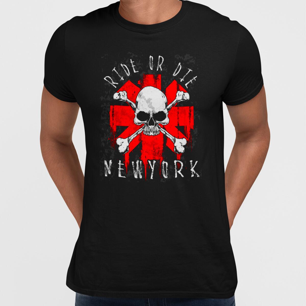 

Ride or Die - New York Biker Skull Shirt 3XL