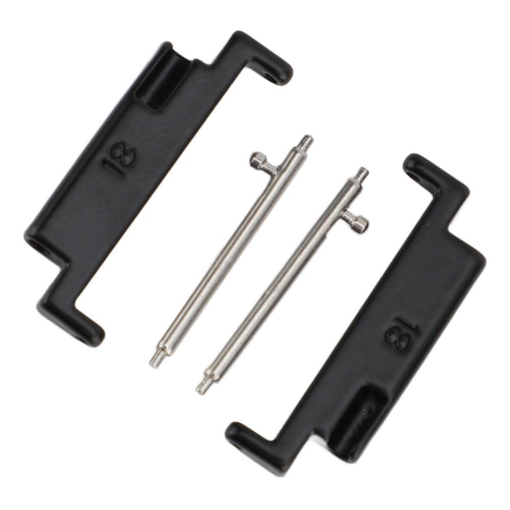 1 Pair Black Color Watch Strap Connection Adapter  Watch Band Replacement