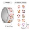 500Pcs/Roll Q Calf Kids Rewards Stickers - DIY Scrapbooks Album Decor Sealing Label Decals