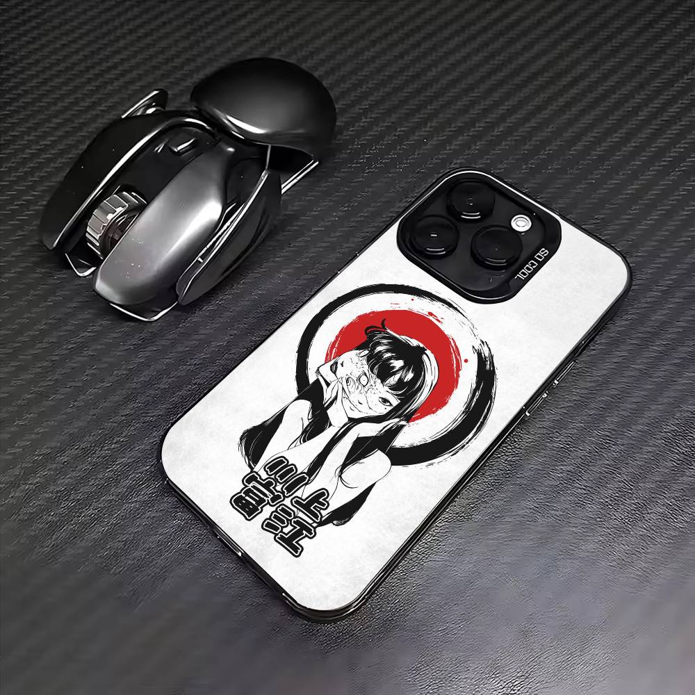 HOT Comics T-Tomie Phone Case For iPhone17,16,15,14,13,12,11 Plus,Pro Max Colored Silver Plated Inside Cover