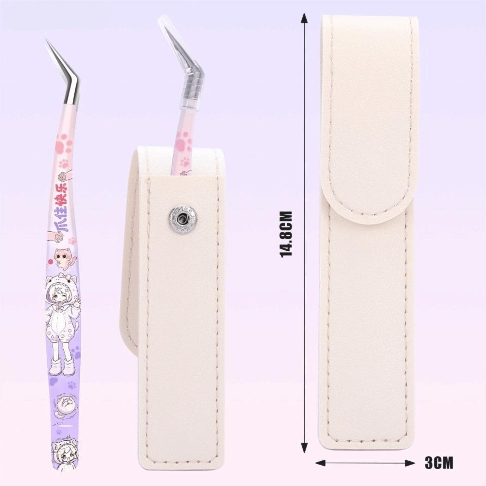 Anti-static Craft Tweezers High Precision False Eyelash Tweezers Sticker Crafting