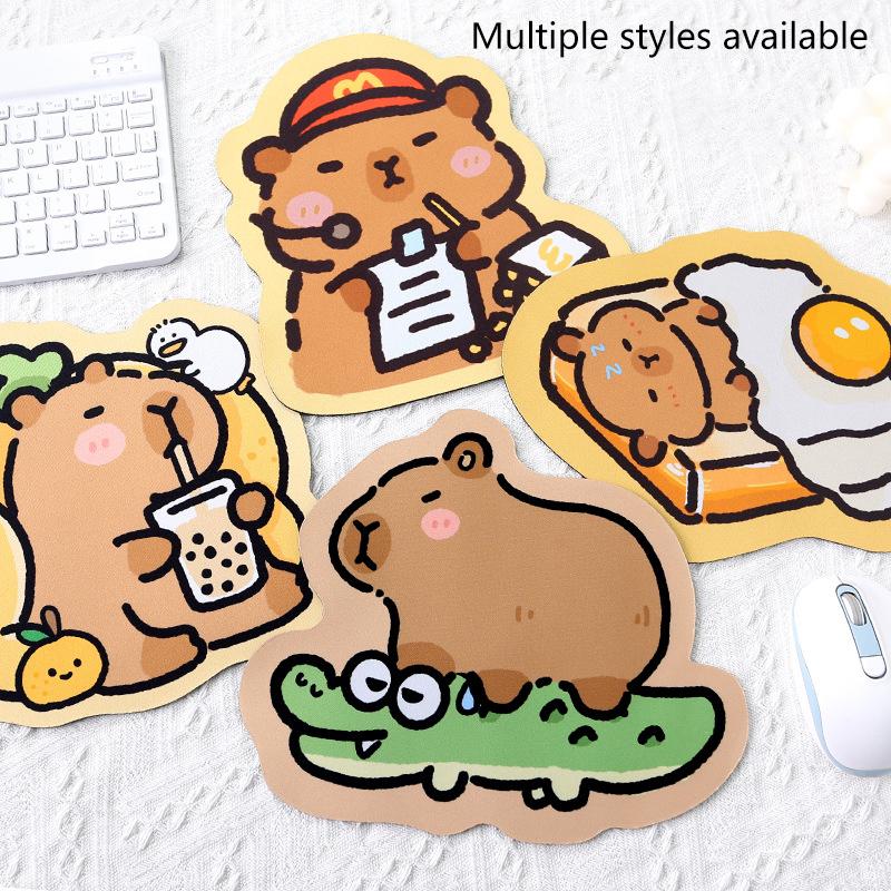 Cartoon Niedliches Capybara Mauspad Computer Schreibtischmatten Kreatives Tastaturpad Gaming Tischmatte Büro Schreibtisch Lustige Dekoration Zubehör