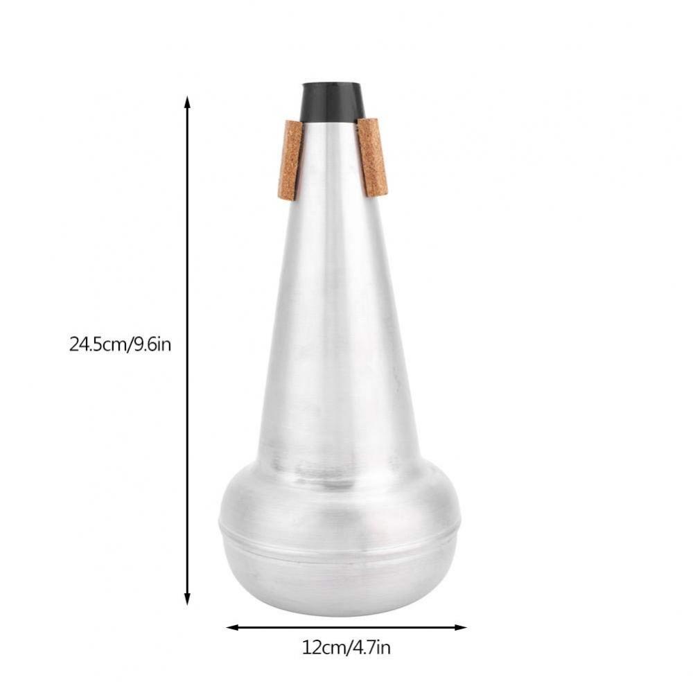 Alomejor Brass Instrument Mute Trombone Weak Mute for Practice and Silencing Tough Durable Convenient To Use Lightweight Trombone Mute Gift