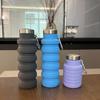 Platina Grote Capaciteit Buiten Draagbare Siliconen Opvouwbare Intrekbare Sport Waterfles